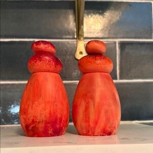 Dinosaur Designs Peugeot Red Grinder salt and pepper